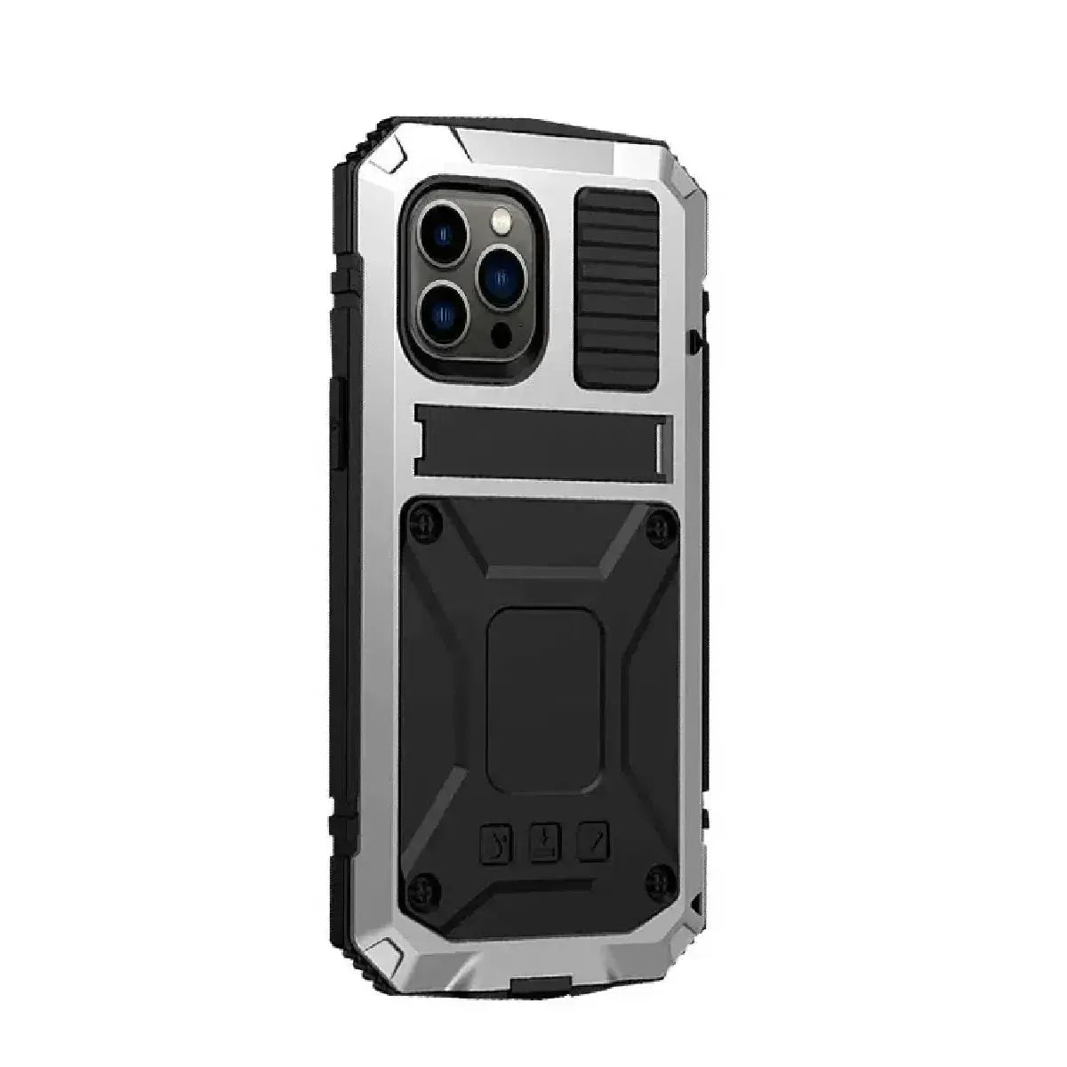 Buy Classic Full Body Metal Armor Phone Case, with Screen Protector, Heavy Duty Defender Shockproof Case,Hubert at Caseles-iPhone 16 Pro Max,