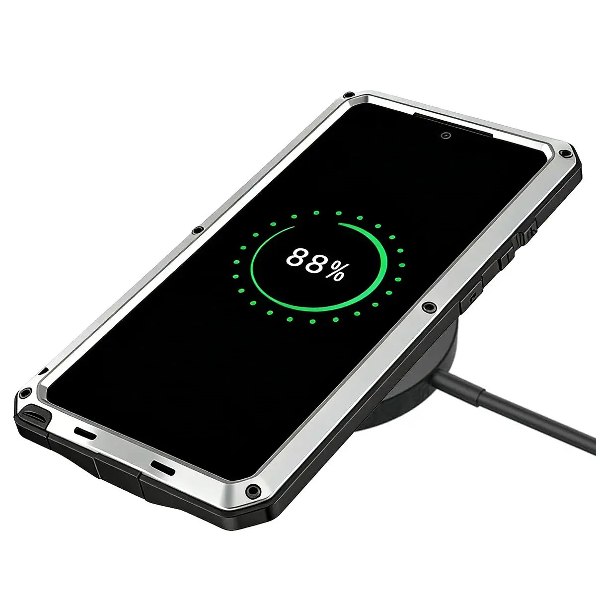 Buy S26 Ultra Metal Case, Waterproof Dustproof Shockproof 3-Proof Cover, Wireless Charging & Heat Dissipation Armor for Samsung S26 Ultra 5G - JONAH at Caseles-Samsung Galaxy S26 Ultra, Black