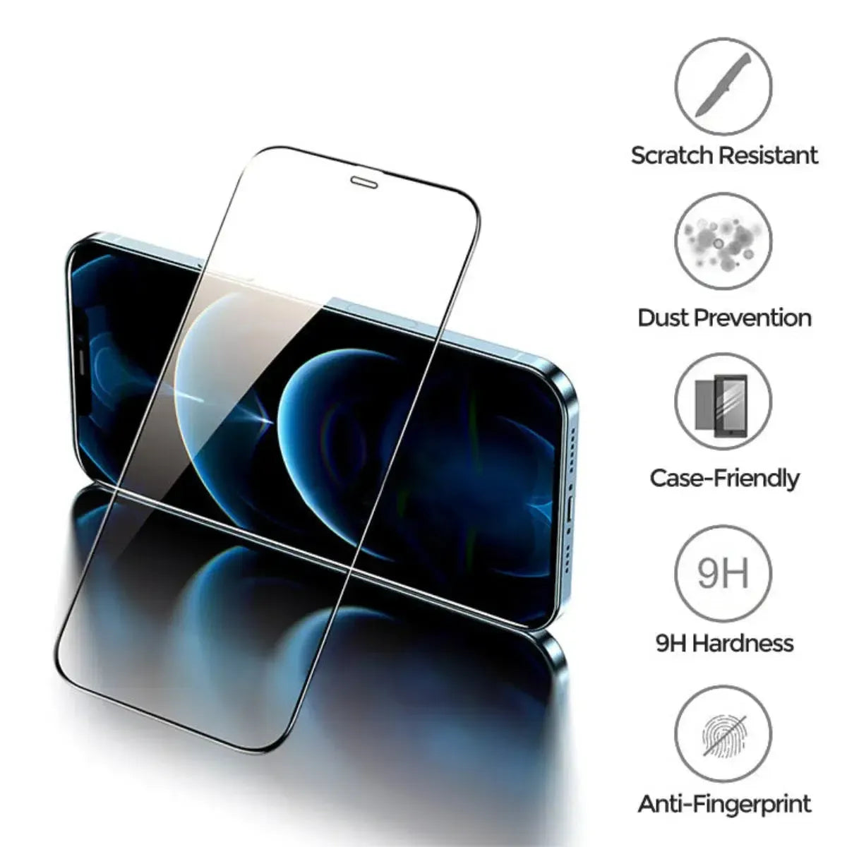 Buy Caseles Mobile Phone, Edge to Edge 3 Pack Glass Screen Protector Film with Installation Frame, HD Clarity, Anti Scratch, 3 Pack Screen Protector at Caseles-iPhone 16 Pro Max,