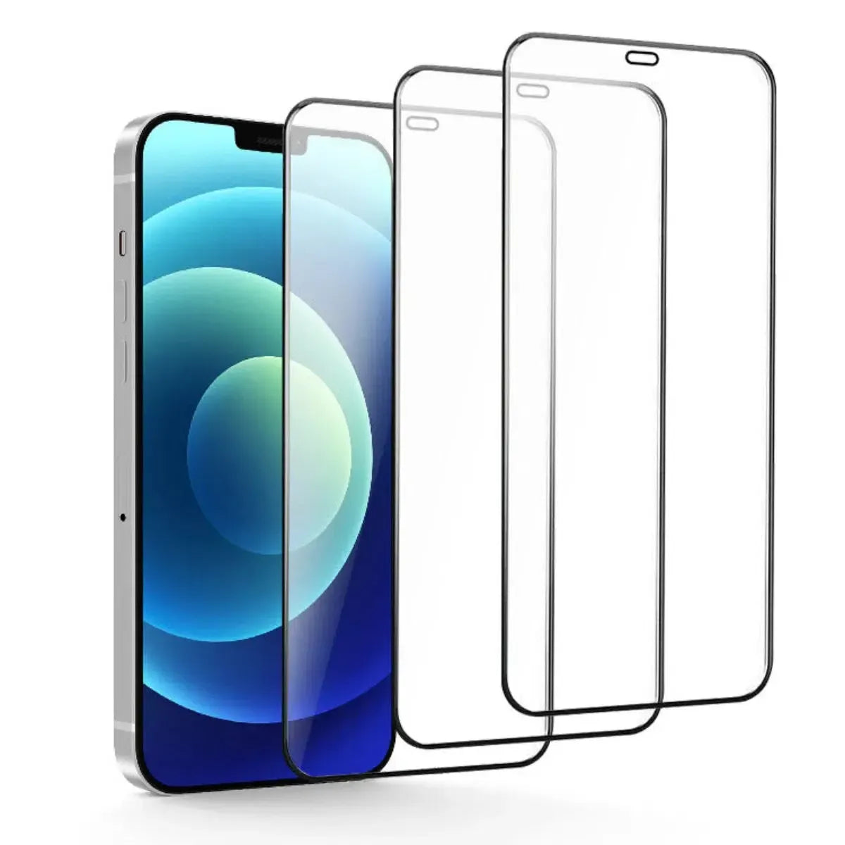 Buy Caseles Mobile Phone, Edge to Edge 3 Pack Glass Screen Protector Film with Installation Frame, HD Clarity, Anti Scratch, 3 Pack Screen Protector at Caseles-iPhone 16 Pro Max,
