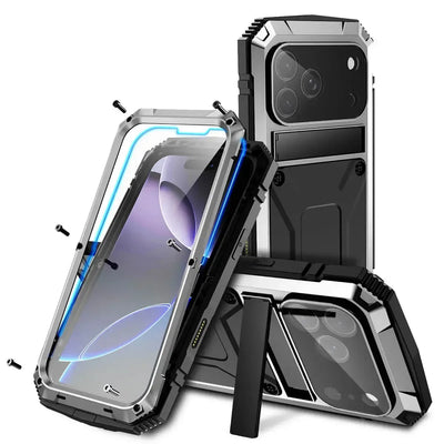Buy Titanium Metallic Color Magnetic Case for iPhone Case for Magsafe Wireless Charging Case,Howard at Caseles-iPhone 17 Pro Max, Silver