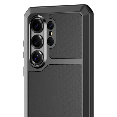 Buy S26 Ultra Metal Case, Waterproof Dustproof Shockproof 3-Proof Cover, Wireless Charging & Heat Dissipation Armor for Samsung S26 Ultra 5G - JONAH at Caseles-Samsung Galaxy S26 Ultra, Black