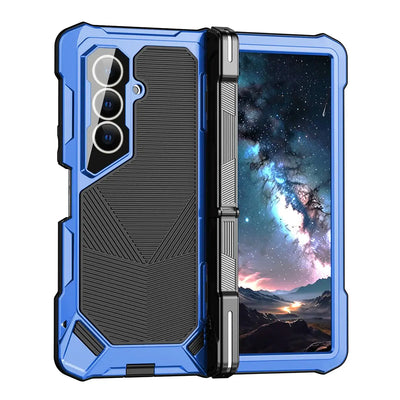 Buy Heavy-Duty Magnetic Case with Built-In PET Screen Protector, Hinge Guard & 18FT Drop Defense - ROOK at Caseles-Samsung Galaxy Z Fold 8 Ultra, Black