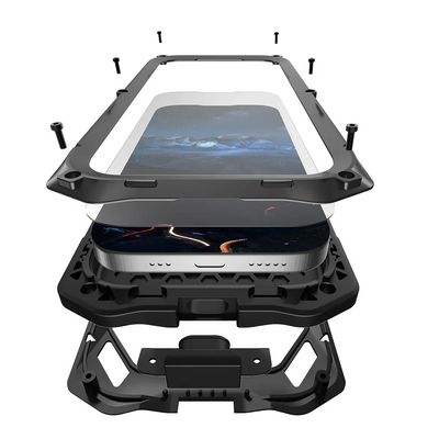 Buy Military Grade Magnetic Case for Google Pixel Series, Full-Body Armor with Screen Protector, 360° Rotatable Kickstand & Lens Guard - Drake at Caseles-Google Pixel 10 Pro XL, Black