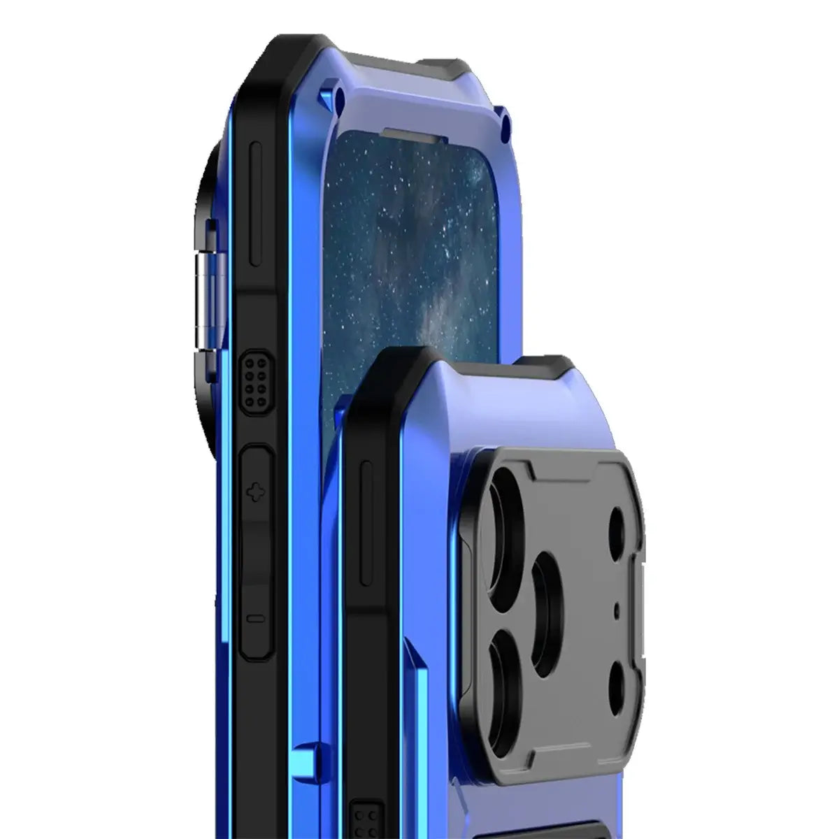 Buy Military Grade Magnetic Case for iPhone 17 Series, Full-Body Armor with Screen Protector, 360° Rotatable Kickstand & Lens Guard - Knox at Caseles-iPhone 17 Pro Max, Black