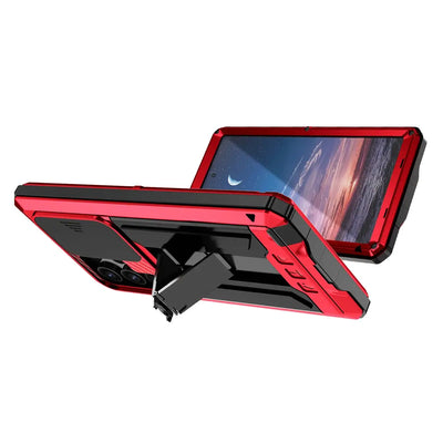 Buy Heavy Duty Metal Case with 360° Full Body Protection, Sliding Camera Cover, Built-in Screen Protector, Shockproof & Dustproof Armor Phone Cover - Wade at Caseles-Samsung Galaxy S25 Ultra, Black